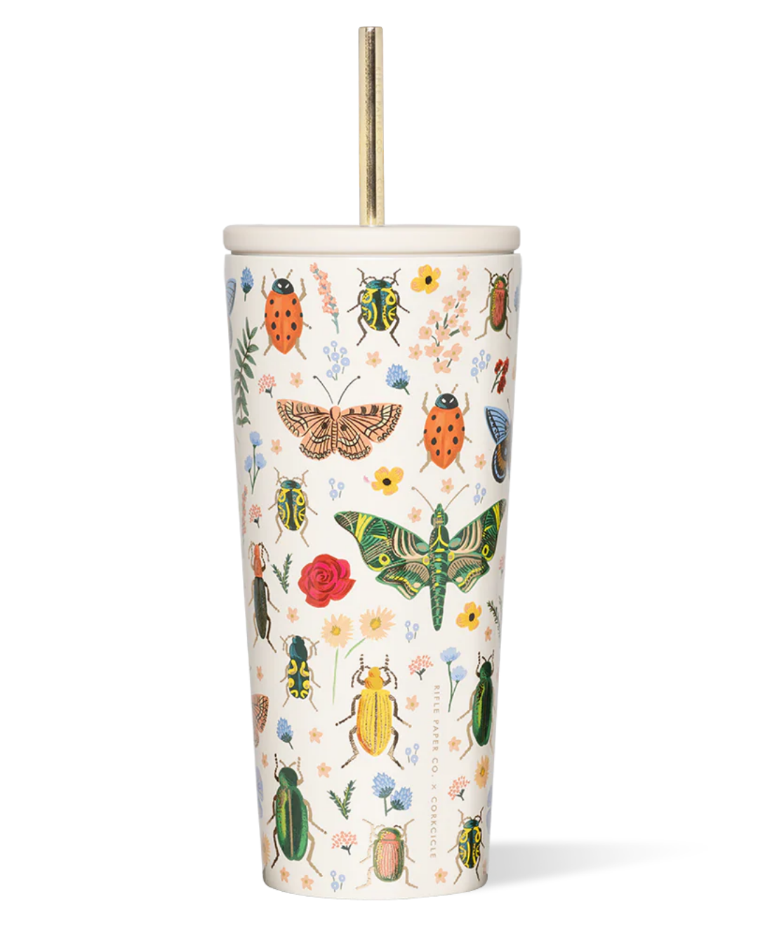 Termo con popote - Curio Cream