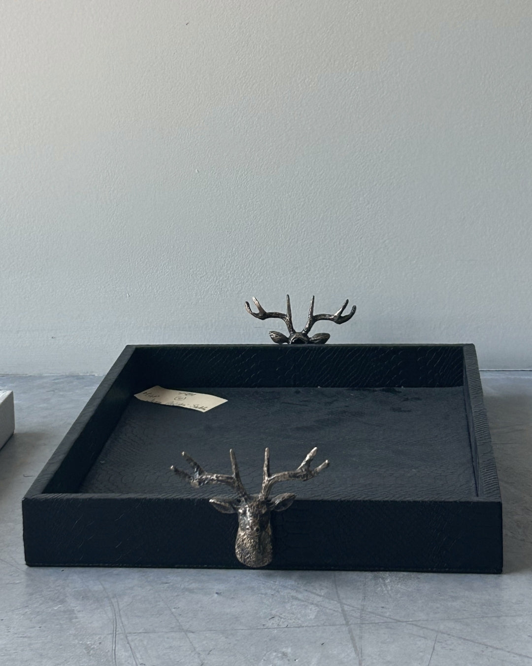 Charola Ortiga Rectangular Reno Negro