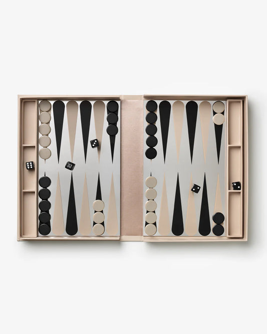 Art of Backgammon Espejo Beige