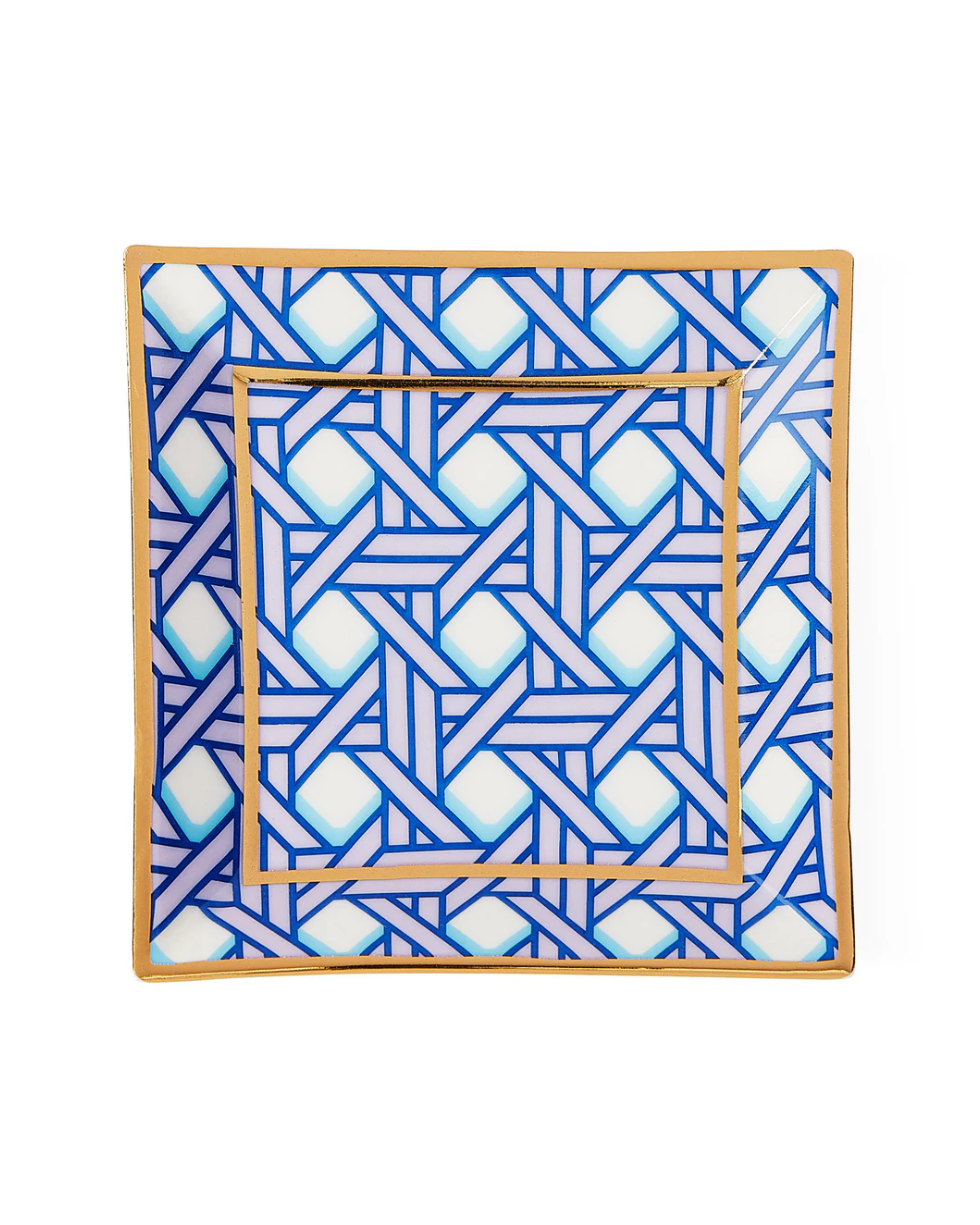 Basketweave Square Tray