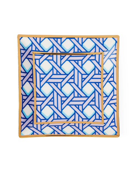 Basketweave Square Tray