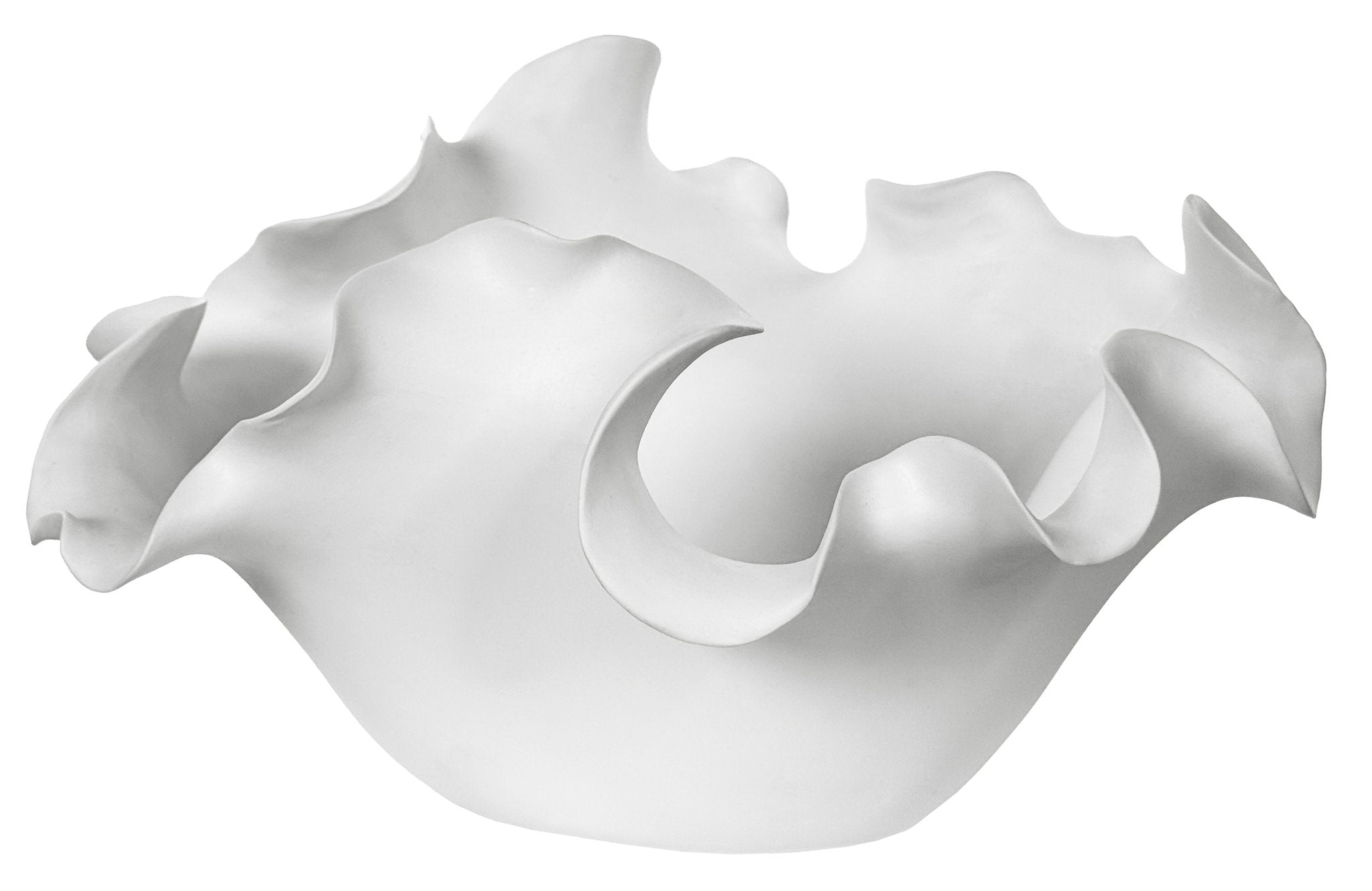 Bowl Cerámico Decorativo Ondulado Alto