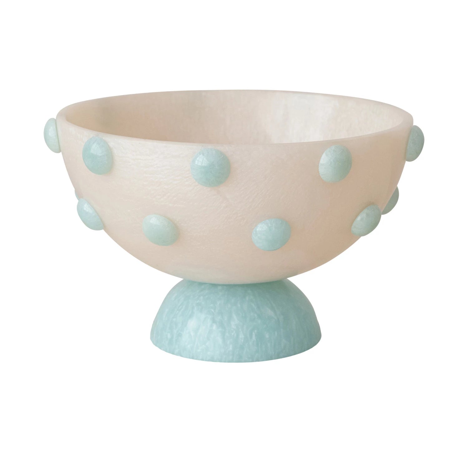 Bowl Marmoleado con Base y Puntos en Relieve