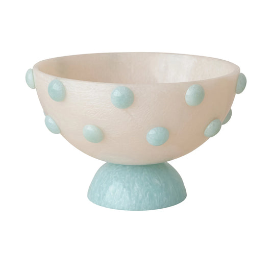 Bowl Marmoleado con Base y Puntos en Relieve