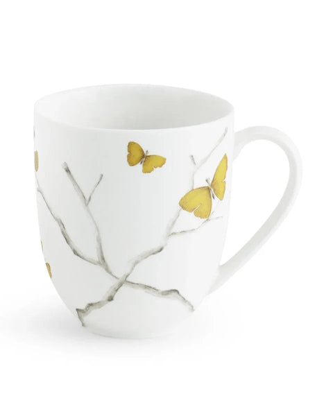 Butterfly Ginkgo Gold Taza