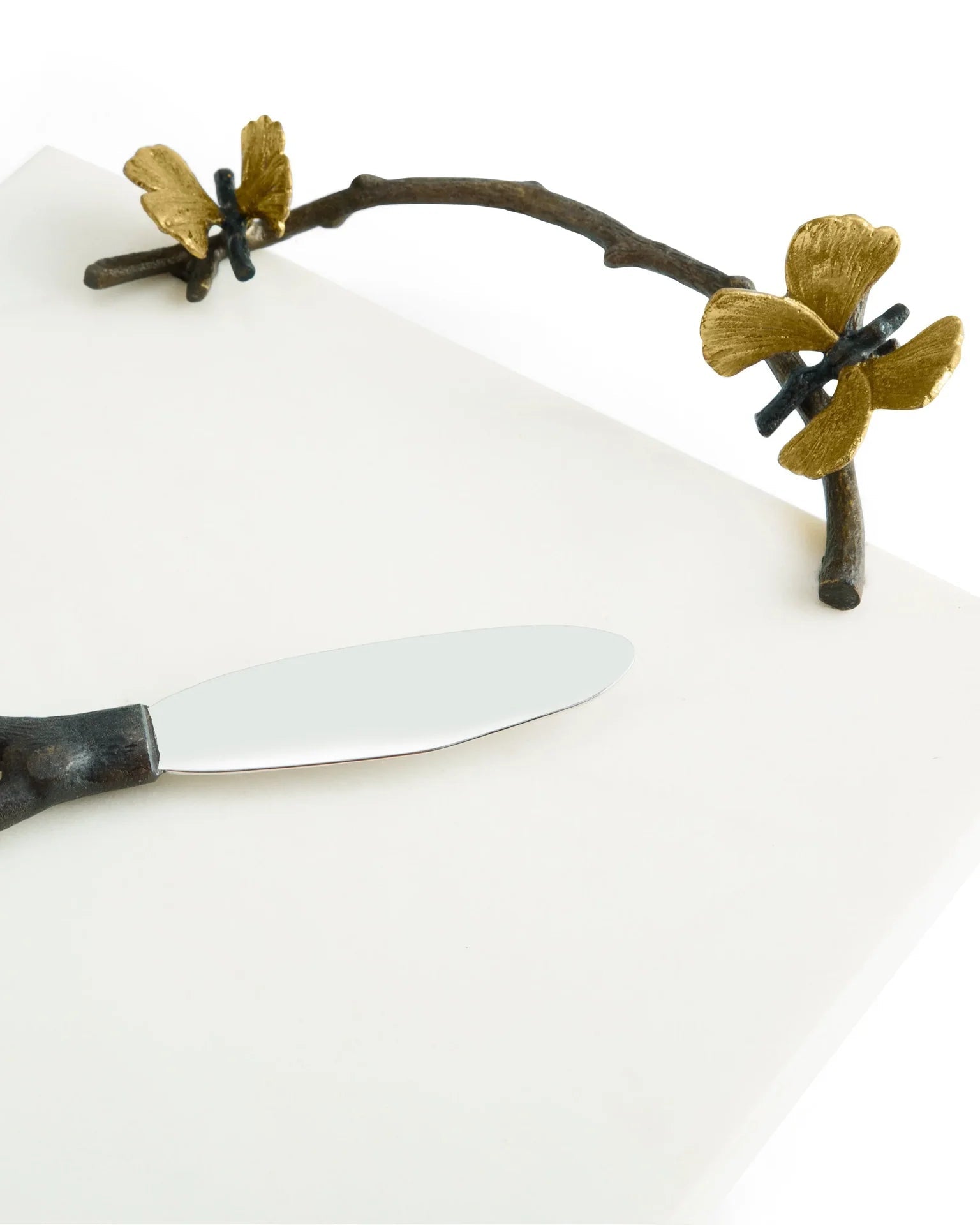 Butterfly Ginkgo Tabla para Quesos con Cuchillo