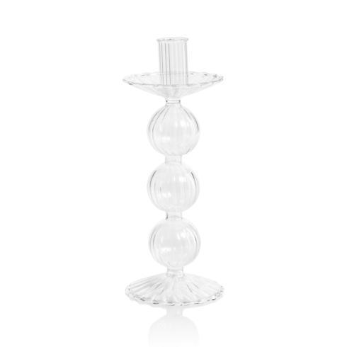 Candelabro Luisa de Vidrio para Velas Delgadas 22 cm