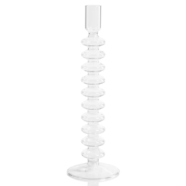 Candelabro Selena de Vidrio para Velas Delgadas 30 cm