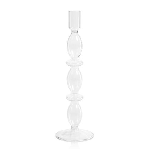 Candelabro Sirena de Vidrio para Velas Delgadas 27 cm