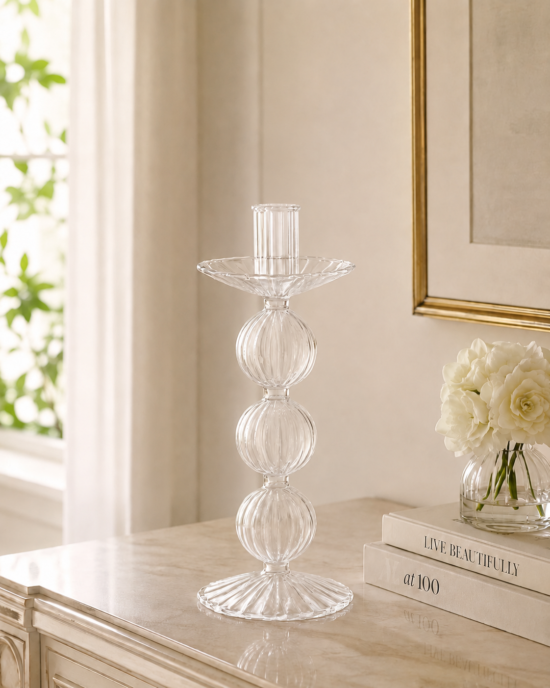 Candelabro Luisa de Vidrio