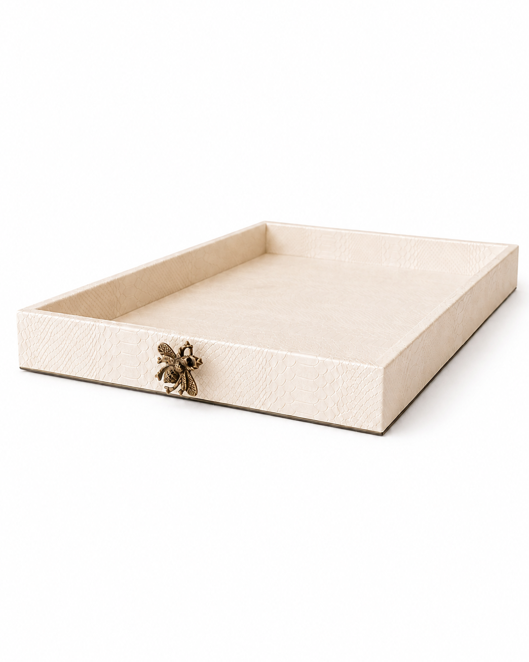 Charola Ortiga Rectangular Avispa Crema