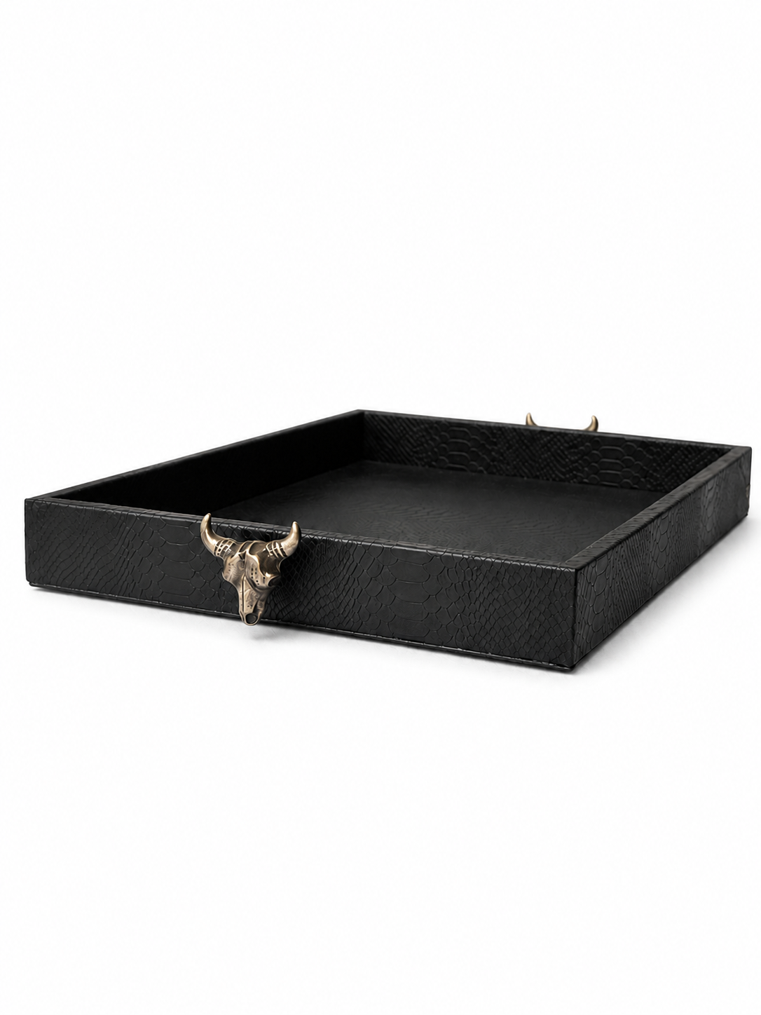 Charola Ortiga Rectangular Toro Negro