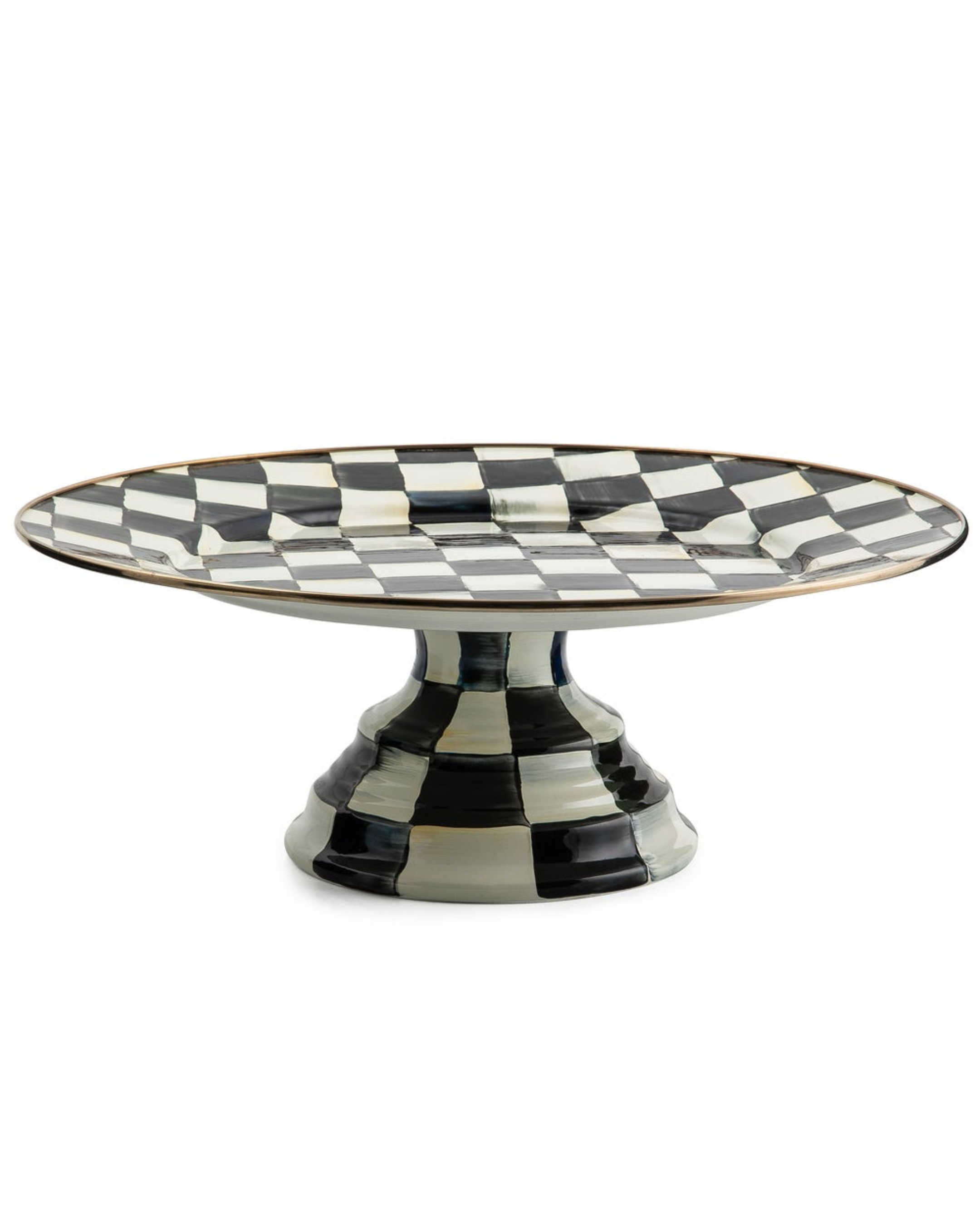 Courtly Check Large Pedestal Platter