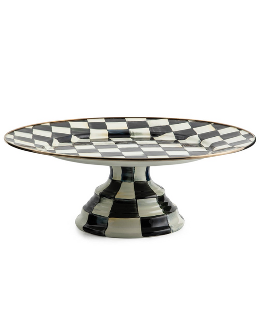 Courtly Check Large Pedestal Platter