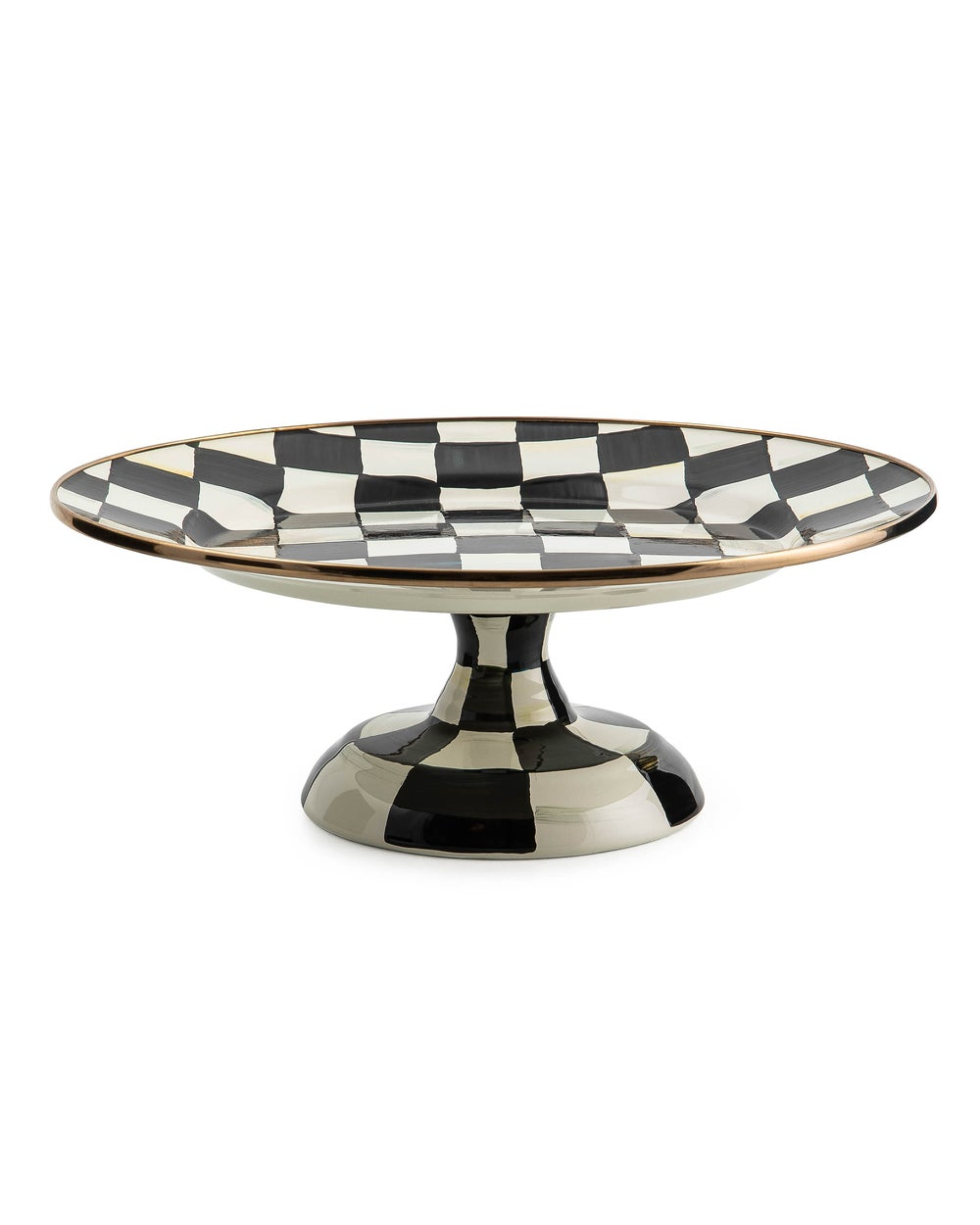 Courtly Check Small Pedestal Platter