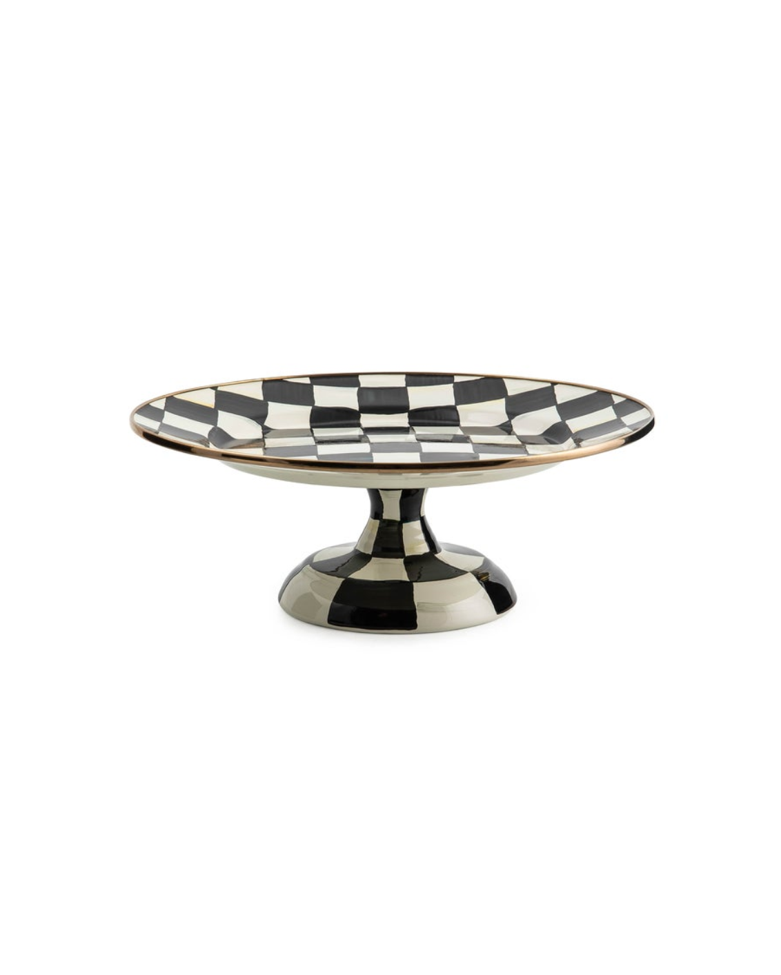 Courtly Check Small Pedestal Platter