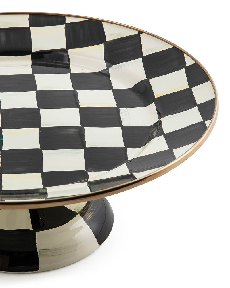 Courtly Check Small Pedestal Platter