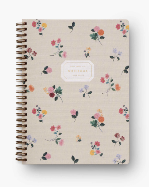 Cuaderno de Espiral Ditsy Dahlia