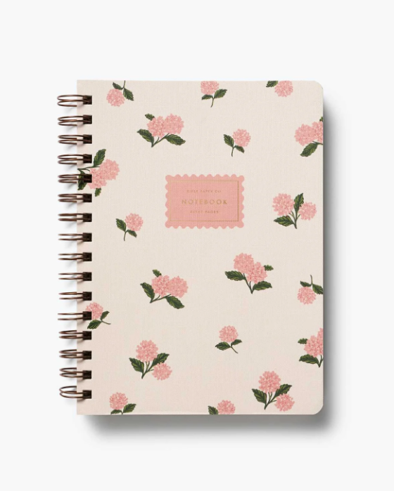 Cuaderno de Espiral Hortensia Rosa