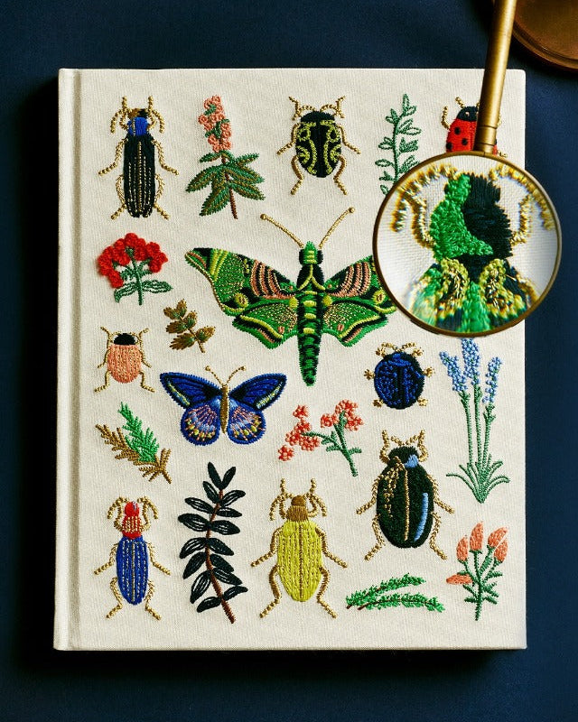 Cuaderno de Tela Bordada Curio