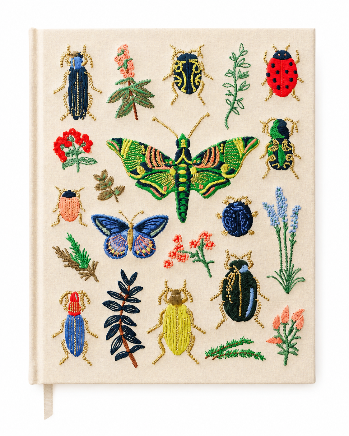 Cuaderno de Tela Bordada Curio