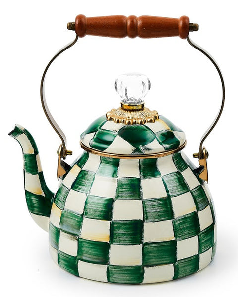 Emerald Check 2 Quart Tea Kettle