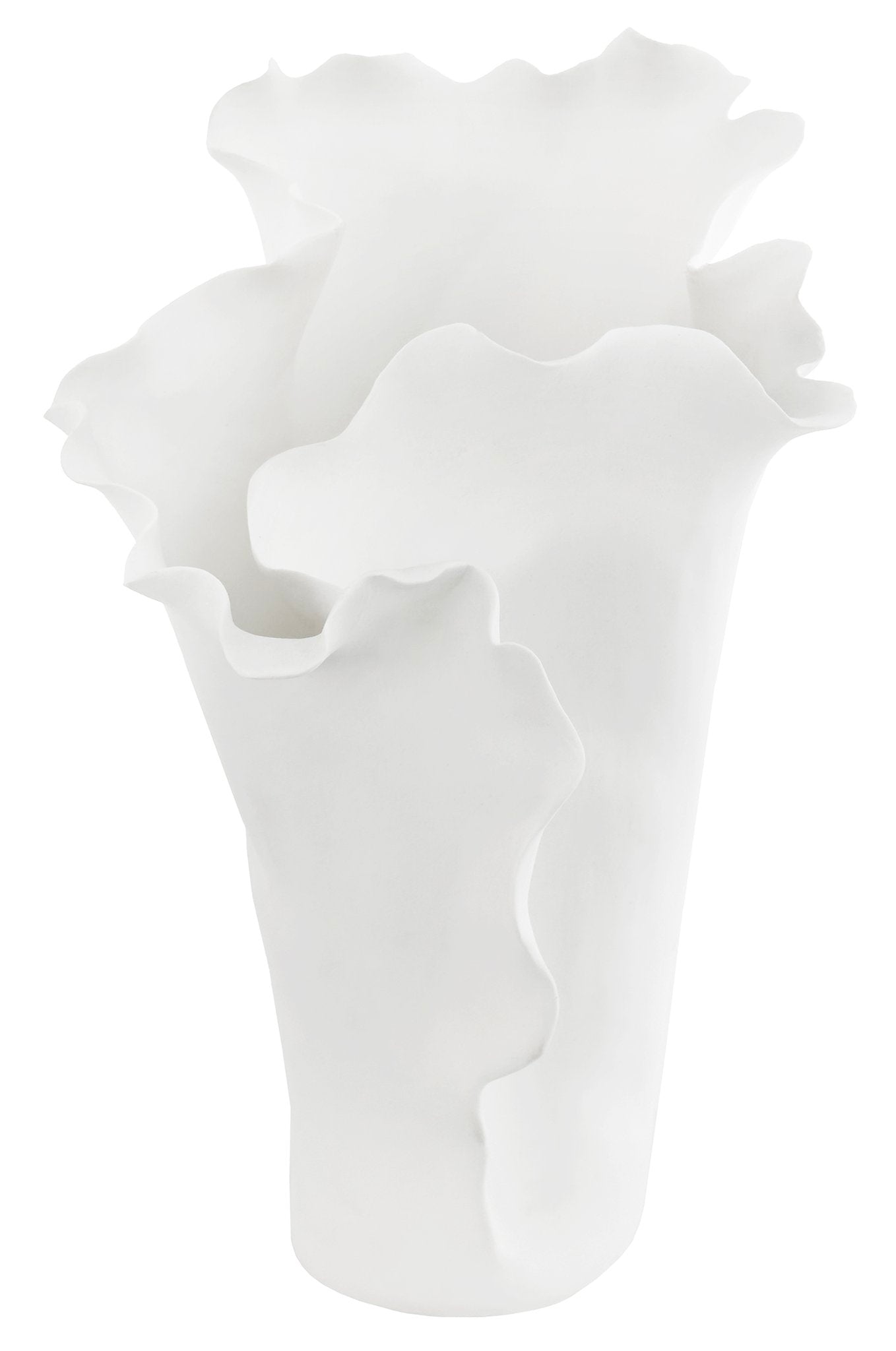 Florero Floral Orgánico Blanco