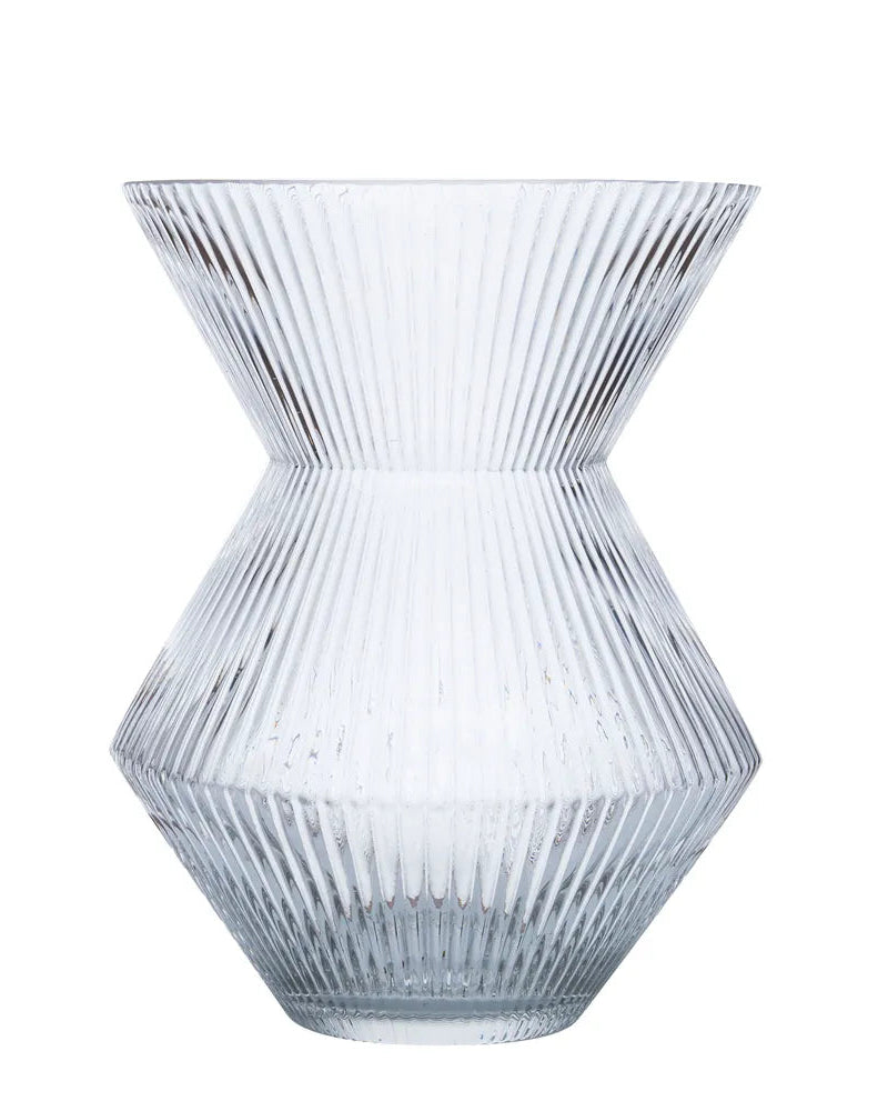 Florero de Vidrio Diamante Bajo