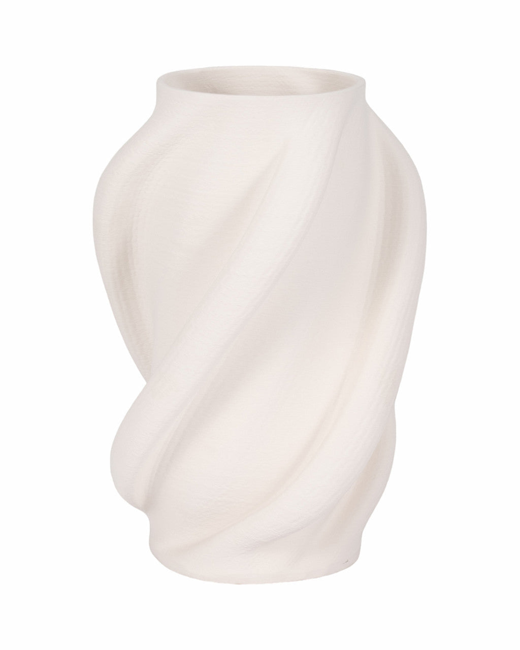 Jarrón Murano Blanco Texturizado G
