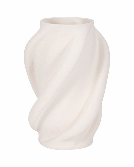 Jarrón Murano Blanco Texturizado G