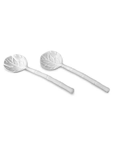 Lettuce Cubiertos para Servir Grandes Blanco