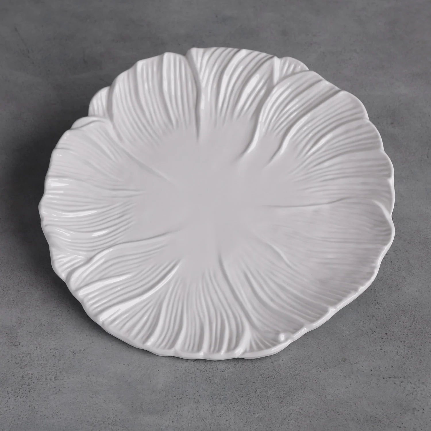 Lettuce Plato 13" Blanco (Set de 4)