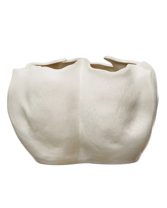 Maceta Orgánica en Tono Crema