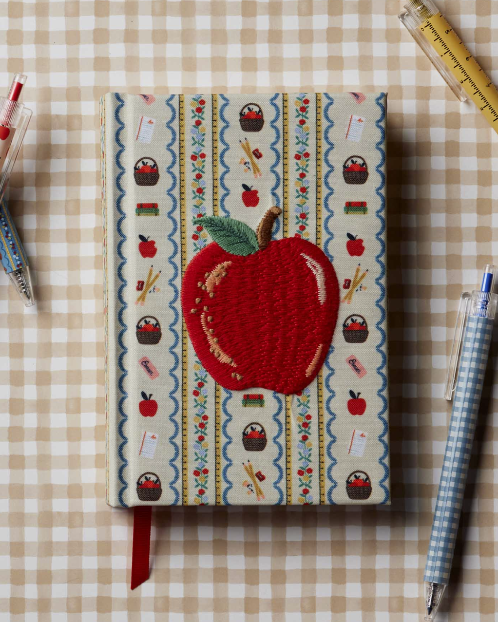 Mini Diario Bordado Schoolhouse