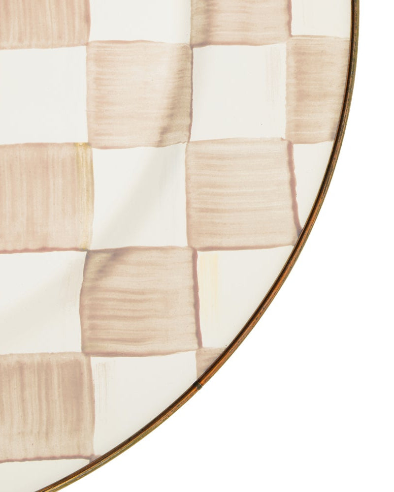 Mocha Check Serving Platter
