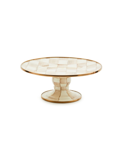 Mocha Mini Pedestal Platter