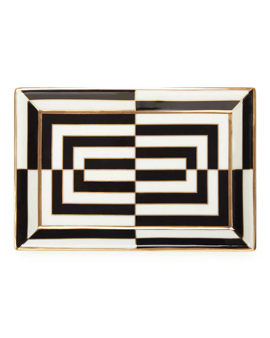 Op Art Rectangular Tray