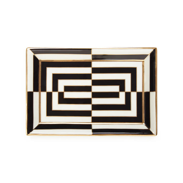 OP ART RECTANGLE TRAY