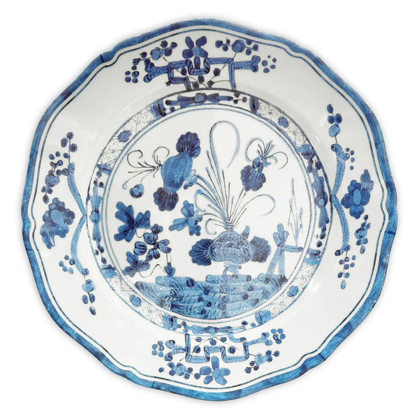 Plato Base 11" Blanco & Azul