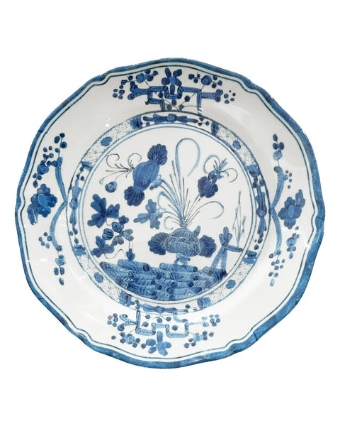 Plato para Ensalada 9" Blanco & Azul