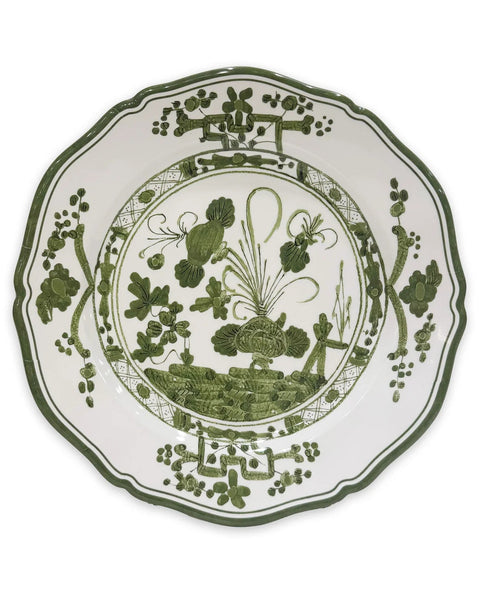 Plato para Ensalada 9" Blanco & Verde (Set de 4)