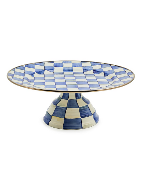 Royal Check Large Pedestal Platter
