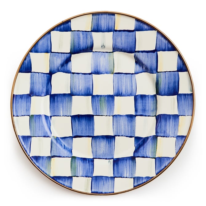 Royal Check Salad/Dessert Plate