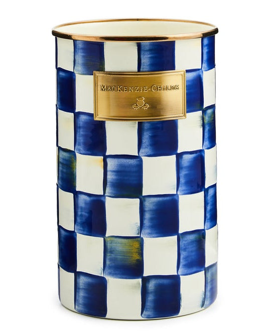 Royal Check Utensil Holder