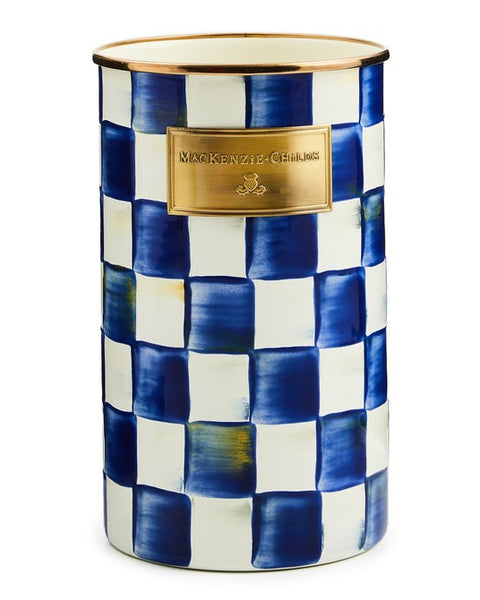 Royal Check Utensil Holder