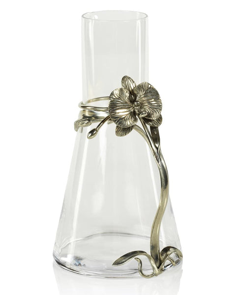 Jarra de vidrio y peltre Bogar