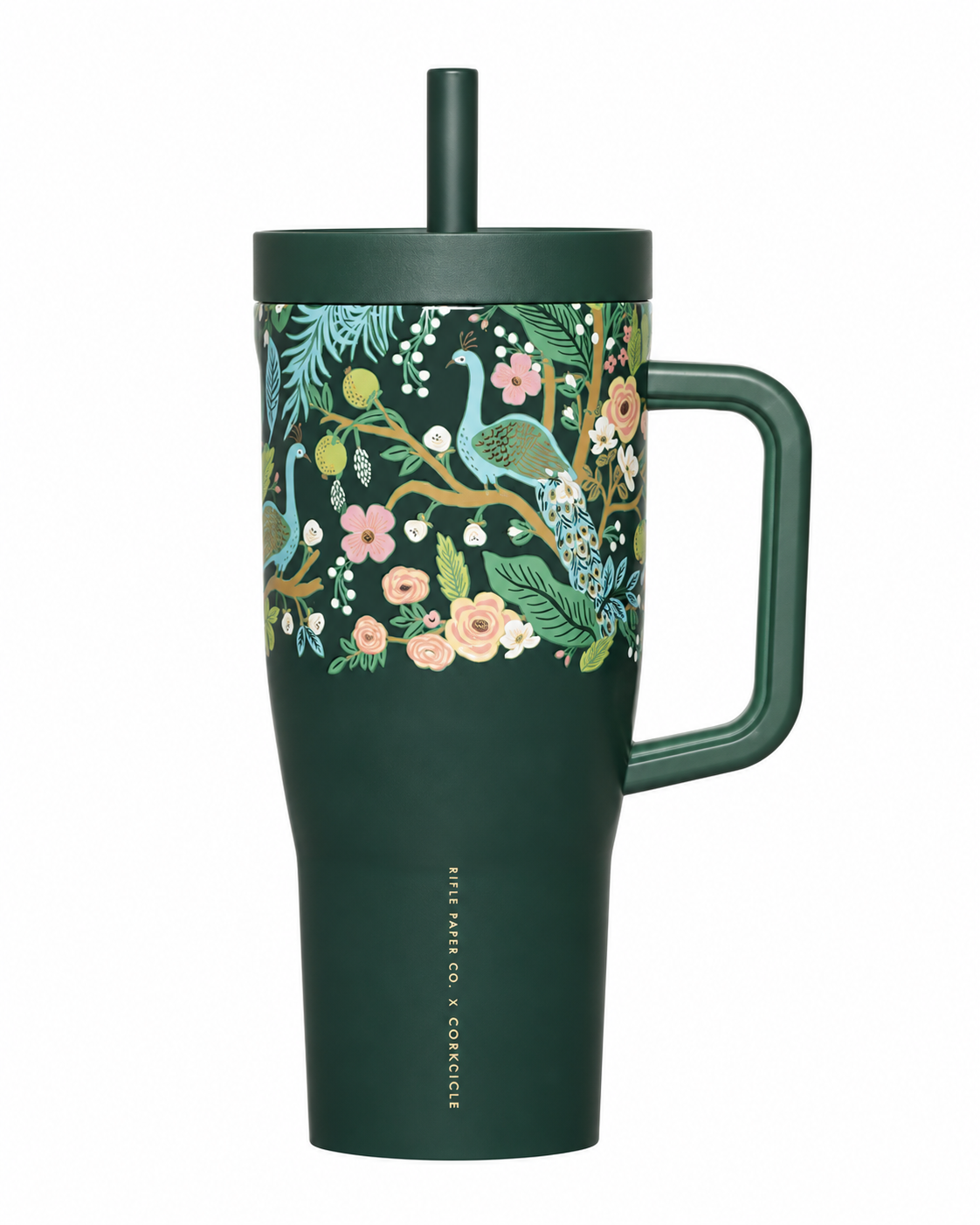 Termo con popote – Peacock Blue