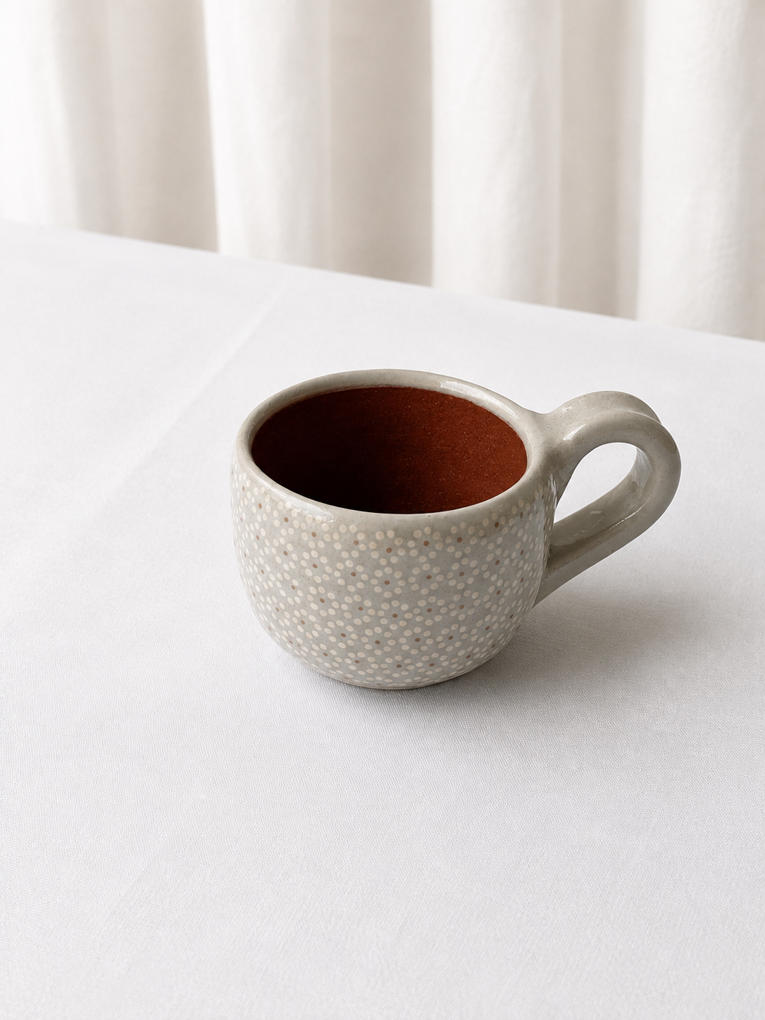 Terno Taza Puntito Capuchino