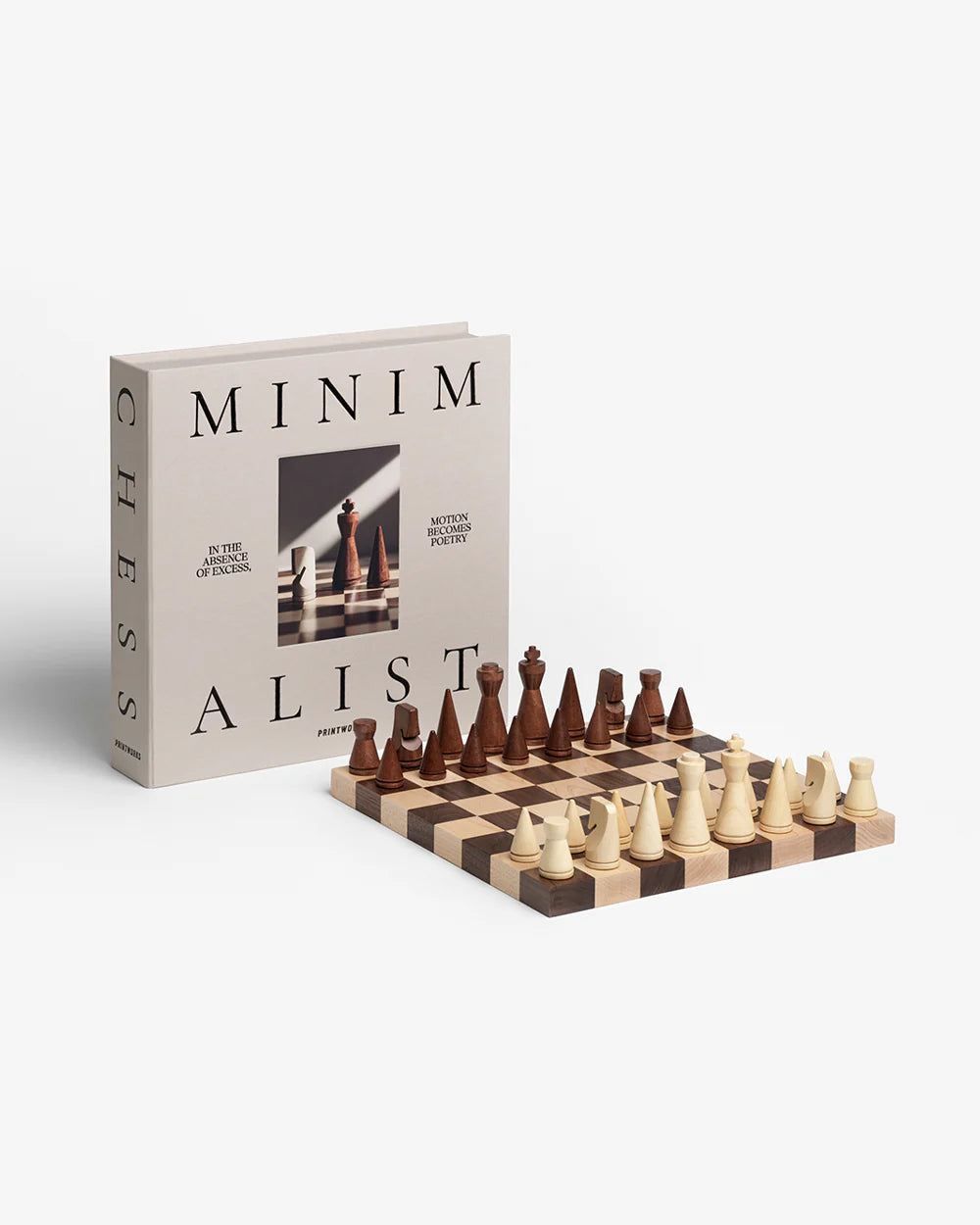 The Minimalist Ajedrez de Madera Beige 3