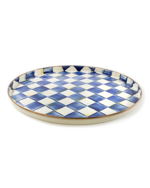 Royal Check Round Tray